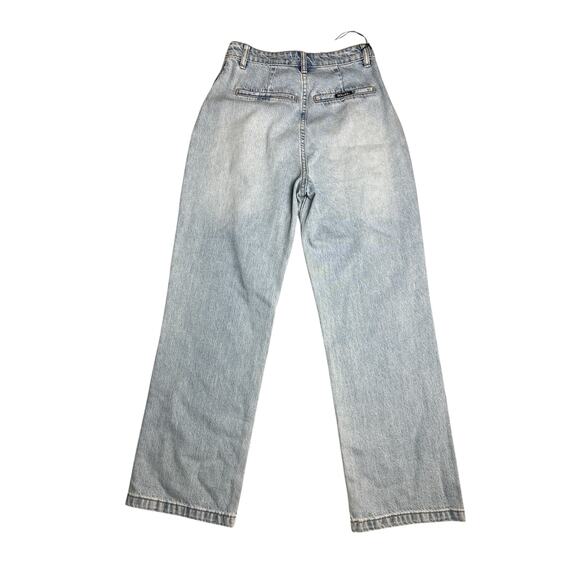 Rolla’s Chloe Pleat High Rise Denim Jeans Light Blue Size 25 - Picture 6 of 9